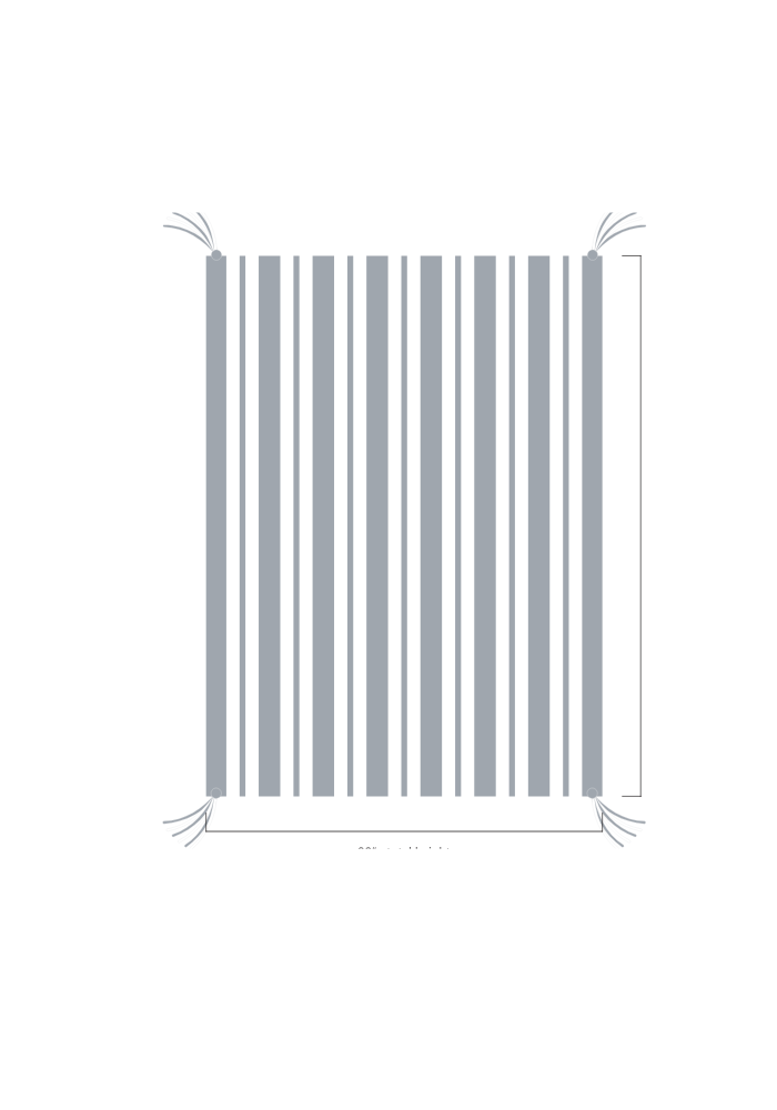 3D Stripe w/ Tassels- Stroller