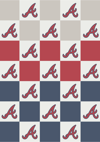 MLB Buttery Blanket- Ombre Check