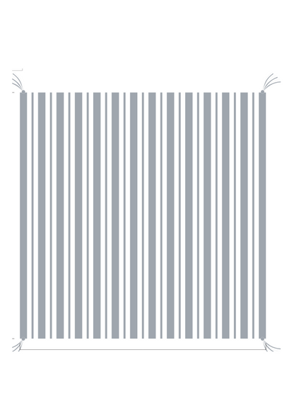 3D Stripe w/ Tassels- Receiving