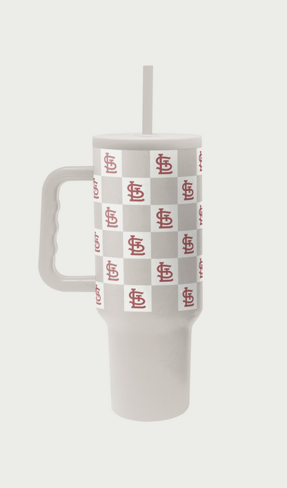 St Louis Cardinals Check Drinkware- 40oz