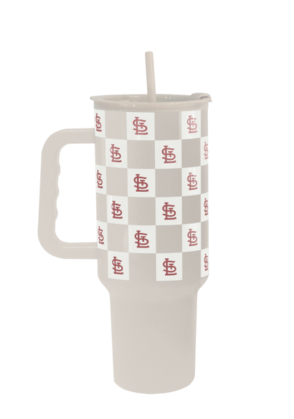 St Louis Cardinals Check Drinkware- 40oz