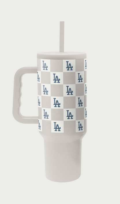 LA Dodgers Check Drinkware- 40oz