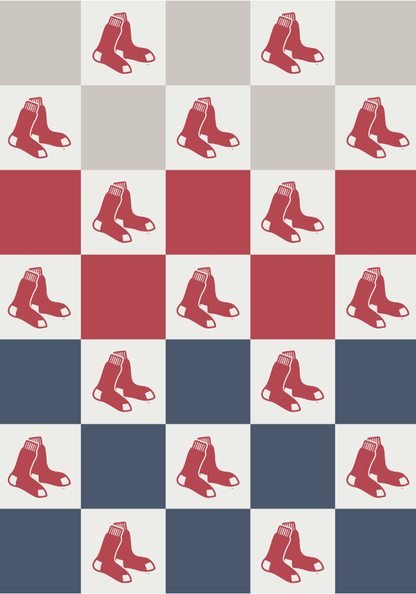 MLB Buttery Blanket- Ombre Check