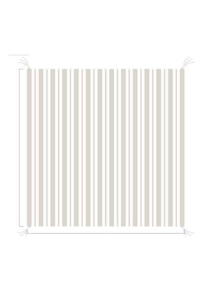 3D Stripe w/ Tassels- Receiving