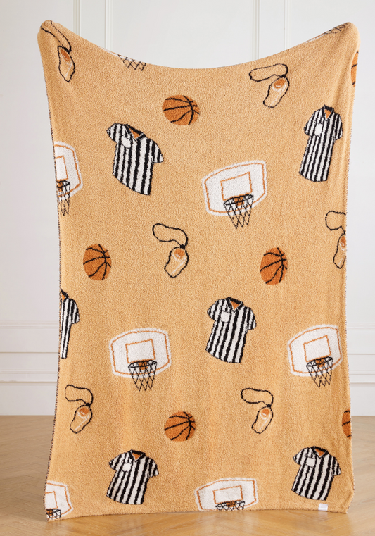 Basketball Graphics Buttery Blanket