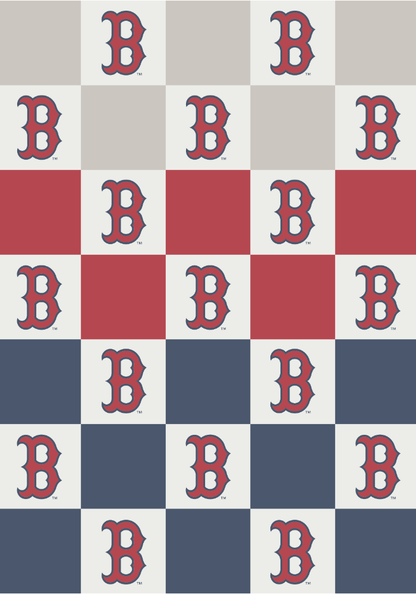 MLB Buttery Blanket- Ombre Check