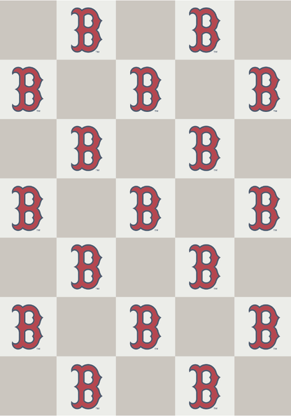 MLB Buttery Blanket- Neutral Check