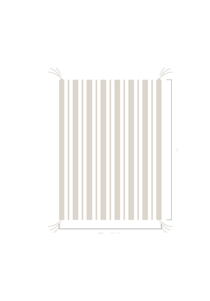 3D Stripe w/ Tassels- Stroller