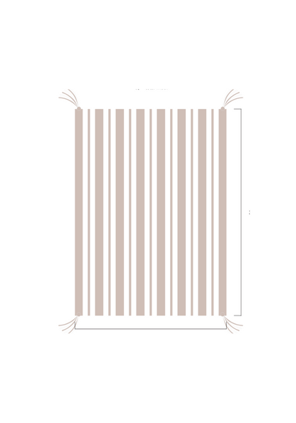 3D Stripe w/ Tassels- Stroller