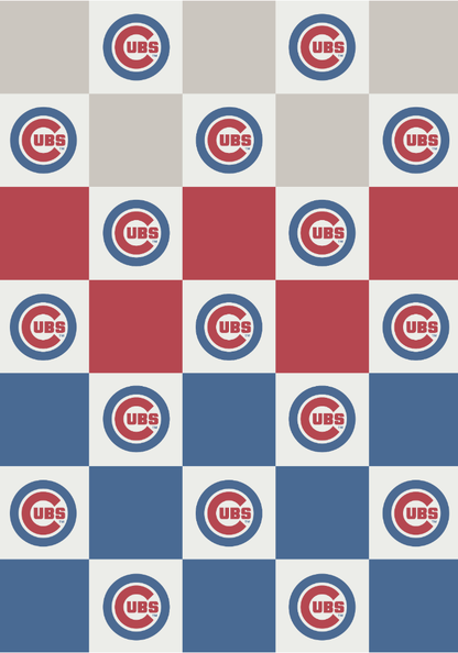 MLB Buttery Blanket- Ombre Check