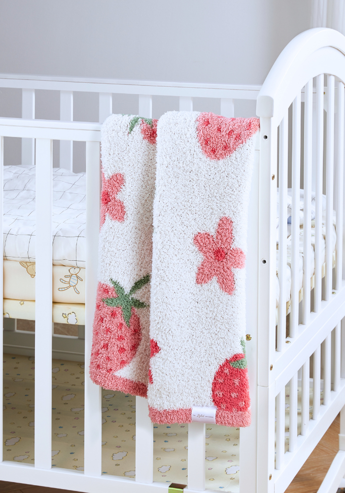 Strawberry + Daisy Buttery Blanket- Stroller Pre Order Nov 14th