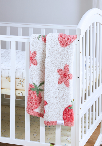 Strawberry + Daisy Buttery Blanket- Stroller Pre Order Nov 14th