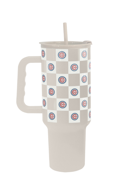 Chicago Cubs Check Drinkware- 40oz