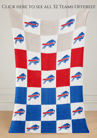 NFL Buttery Blanket- Ombre Check- All 32 Teams Offered!