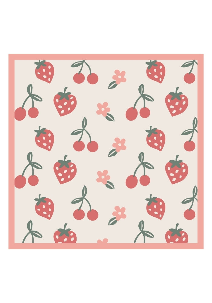 🍒 Cherry Berry Blossom | 40" x 40" | PRE-ORDER • 9.09