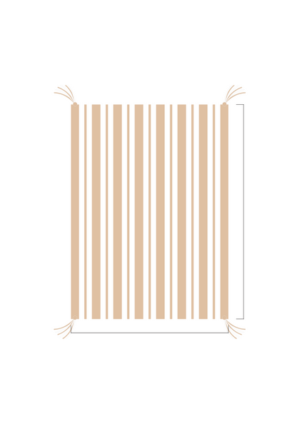 3D Stripe w/ Tassels- Stroller