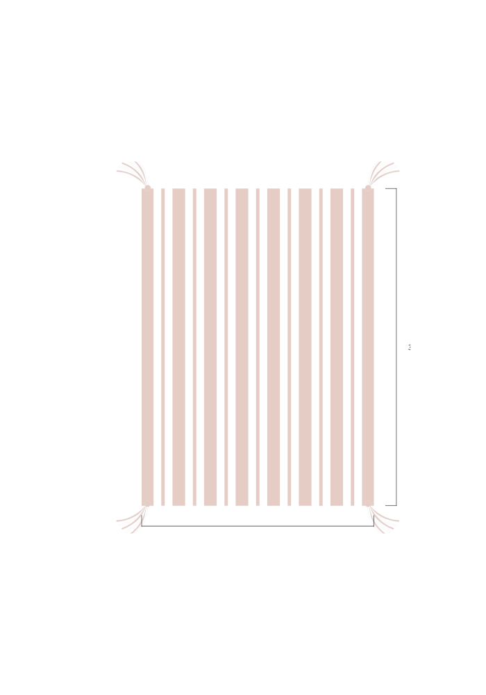 3D Stripe w/ Tassels- Stroller