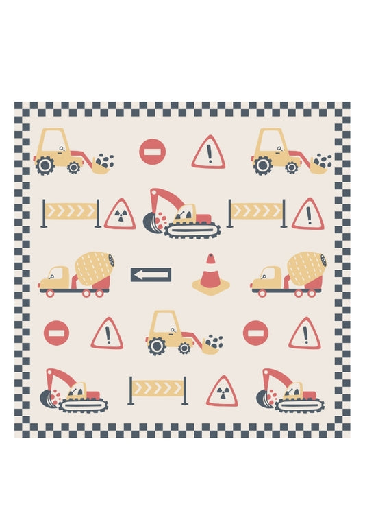 🚧 Construction Zone | 40" × 40" | PRE-ORDER • 9.09