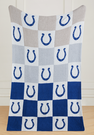 NFL Buttery Blanket- Ombre Check- All 32 Teams Offered!