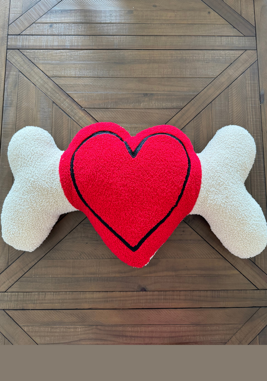 Dog Bone 3D Pillow