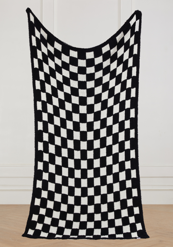 3D Checkered Buttery Blanket- Small Check