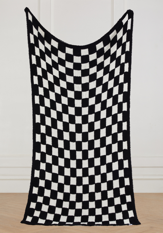 3D Checkered Buttery Blanket- Small Check