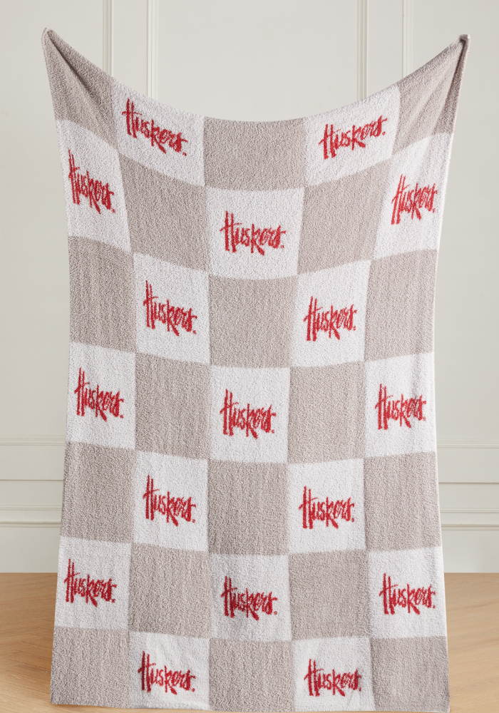 College Buttery Blanket- Neutral