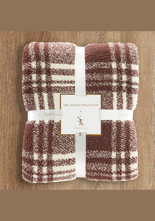 TSC x Sarah Knuth: Windowpane Plaid Buttery Blanket