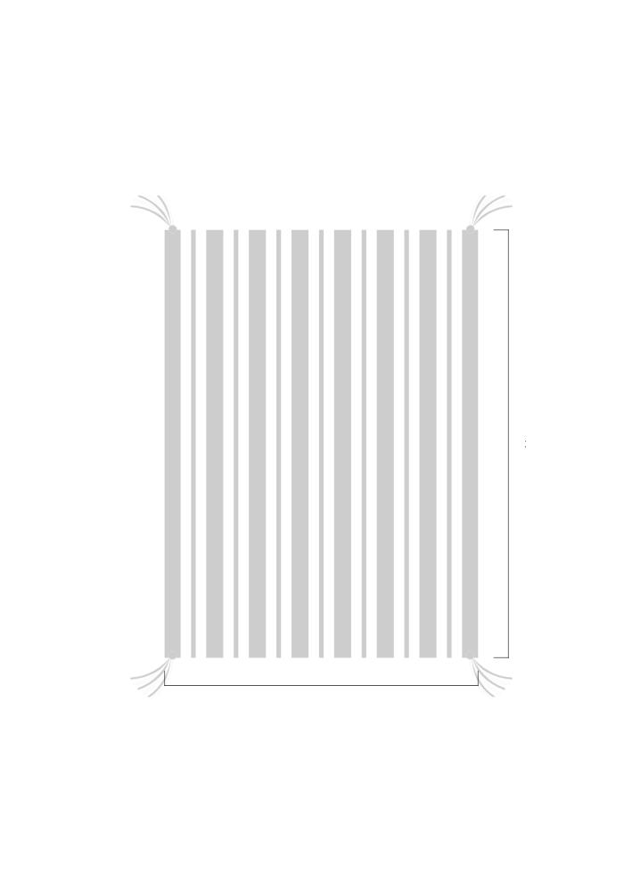 3D Stripe w/ Tassels- Stroller