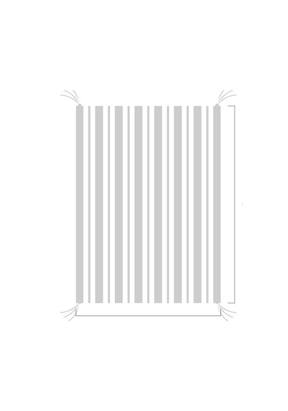 3D Stripe w/ Tassels- Stroller