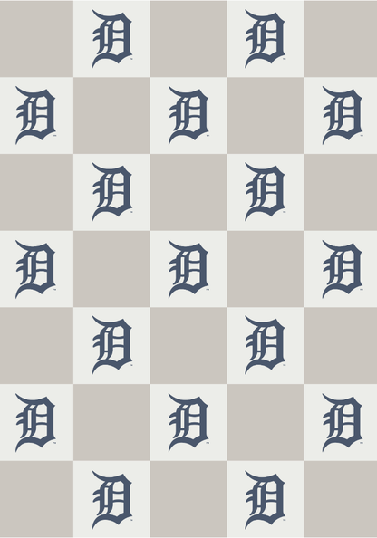 MLB Buttery Blanket- Neutral Check
