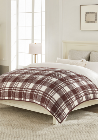 TSC x Sarah Knuth: Windowpane Plaid Buttery Blanket