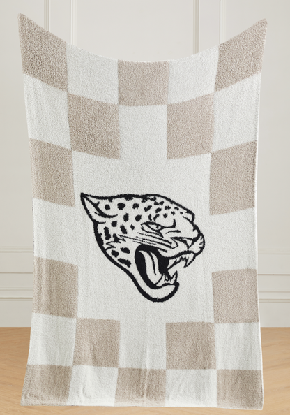 NFL Buttery Blanket- Neutral Check