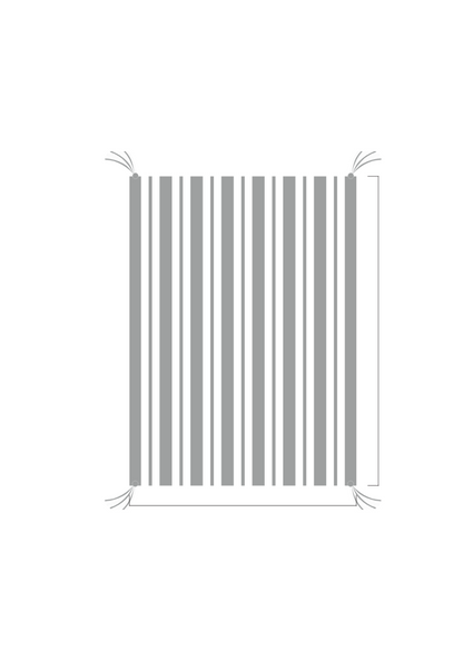 3D Stripe w/ Tassels- Stroller