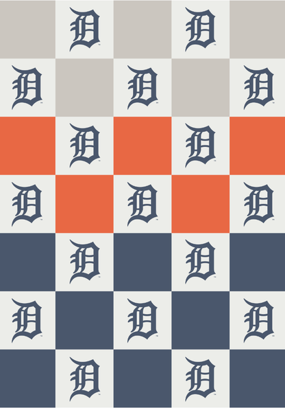 MLB Buttery Blanket- Ombre Check
