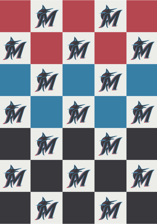 MLB Buttery Blanket- Florida Marlins