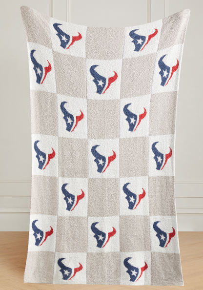 NFL Buttery Blanket- Neutral Check