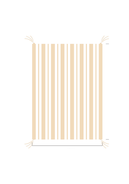 3D Stripe w/ Tassels- Stroller