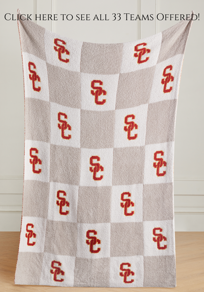 College Buttery Blanket- Neutral