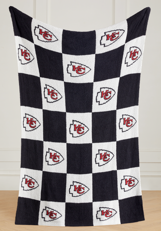 NFL Buttery Blanket- Black Check- 7 Teams Offered