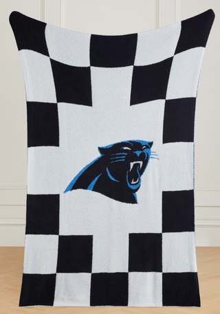 NFL Buttery Blanket- Black Check- 7 Teams Offered