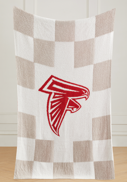 NFL Buttery Blanket- Neutral Check
