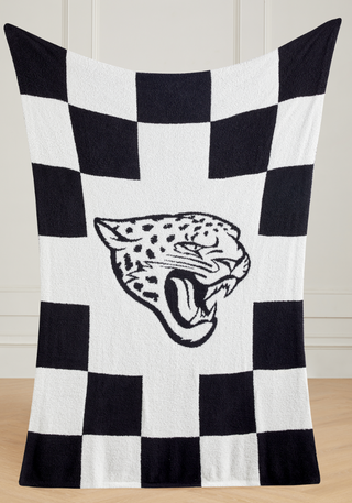 NFL Buttery Blanket- Black Check- 7 Teams Offered