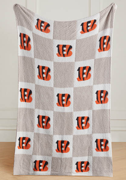 NFL Buttery Blanket- Neutral Check