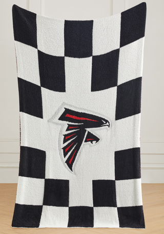 NFL Buttery Blanket- Black Check- 7 Teams Offered