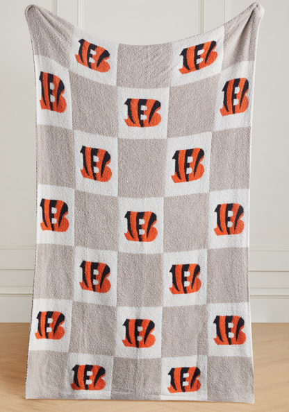 NFL Buttery Blanket- Neutral Check