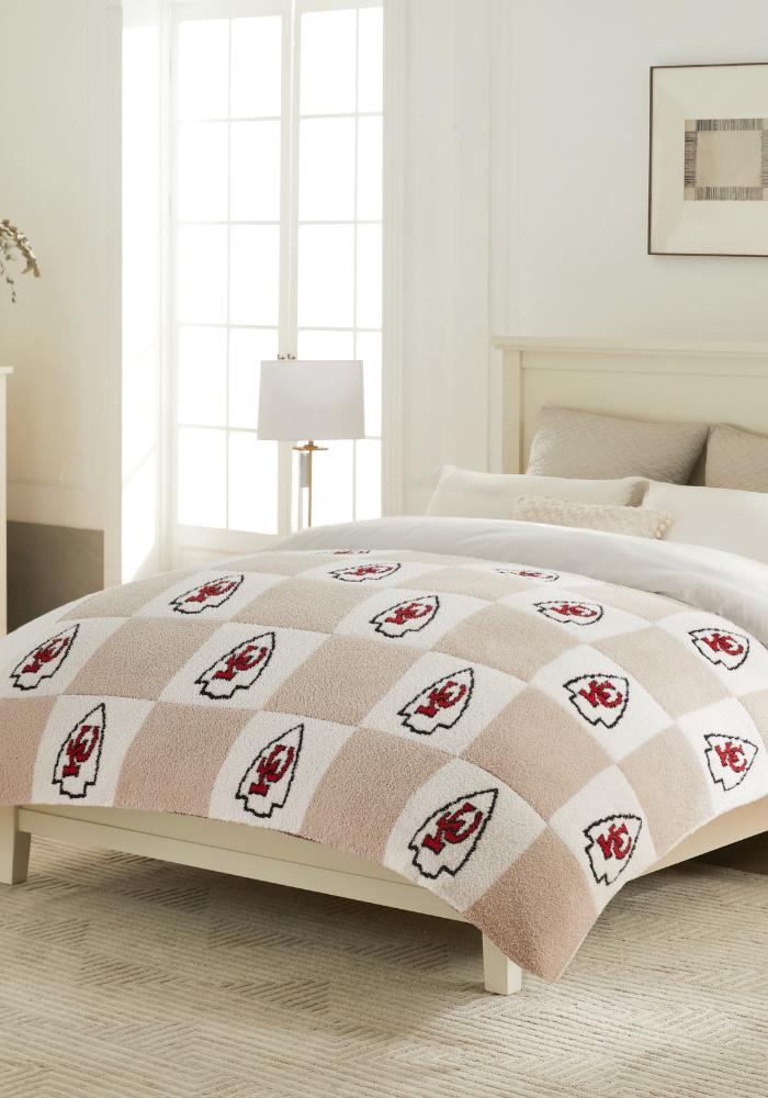 NFL Buttery Blanket- Neutral Check