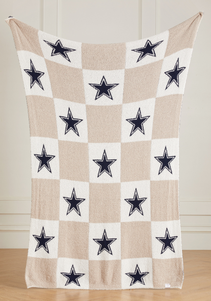 NFL Buttery Blanket- Neutral Check