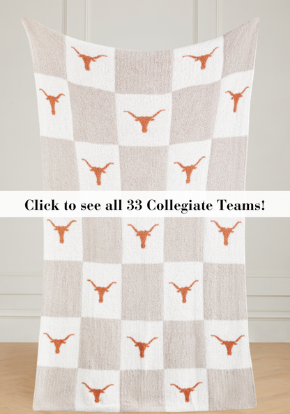 College Buttery Blanket- Neutral