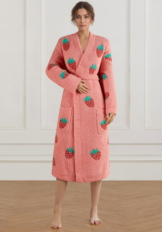 Strawberry Buttery Robe- Women's